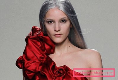 modello dai capelli grigi modello dai capelli grigi