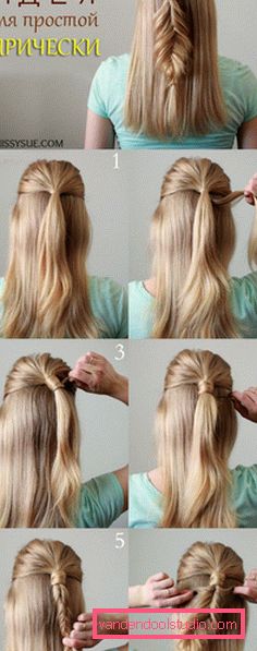 Idea originale per una pettinatura semplice.
