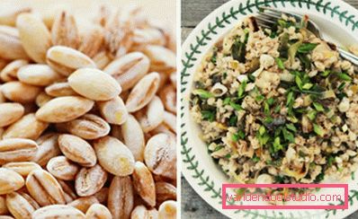 cereali integrali e un piatto con verdure cereali integrali e un piatto con verdure