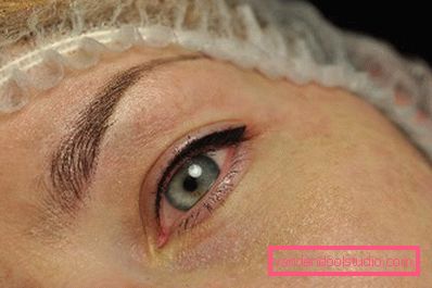 risultato del tatuaggio palpebra risultato del tatuaggio palpebra