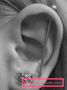 piercing alla cartilagine dell'orecchio verticale piercing alla cartilagine dell'orecchio verticale