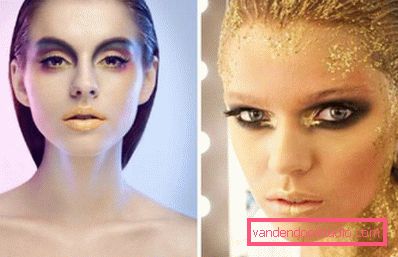 trucco dorato