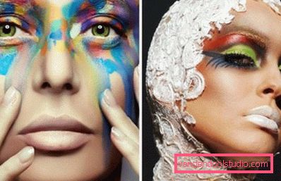 un sacco di colori sulla faccia un sacco di colori sulla faccia