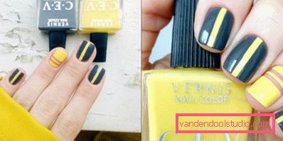 manicure a strisce con nastro manicure a strisce con nastro