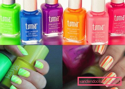 disegno a lacca neon a strisce disegno a lacca neon a strisce