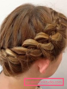 Schema graduale delle trecce di tessitura da 4 capi: pettinature con trecce a quattro fili