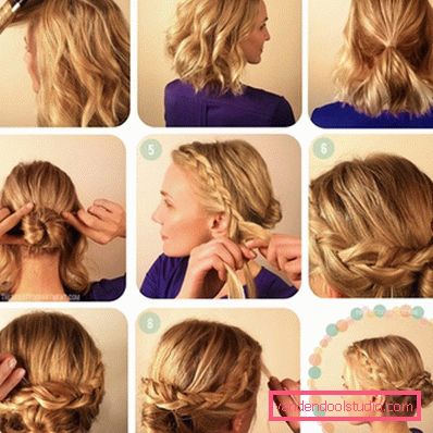 Acconciature casuali e festive per capelli lunghi fino alle spalle