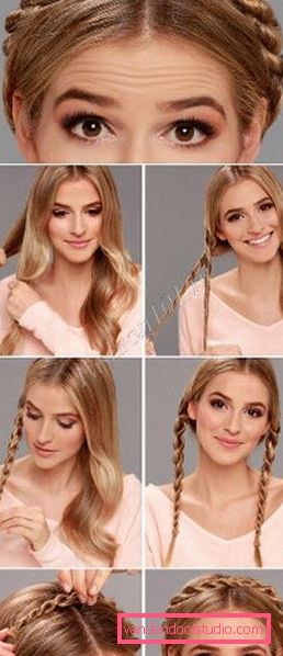Cesto acconciatura per ragazze e donne - foto passo dopo passo