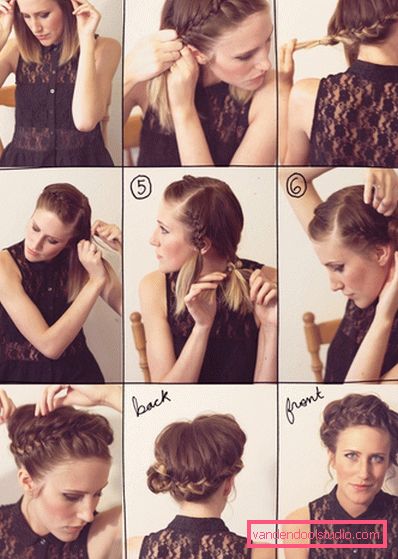 Cesto acconciatura per ragazze e donne - foto passo dopo passo