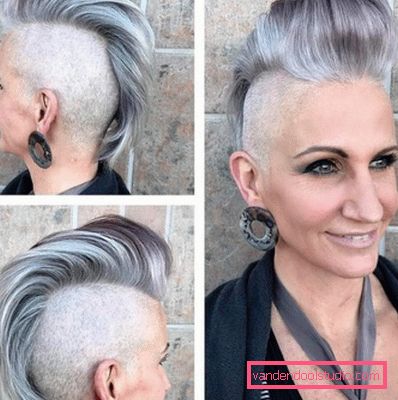 Acconciatura Mohawk Acconciatura Mogawk - taglio di capelli creativo maschile e femminile