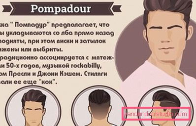 Acconciatura Pompadour - opzioni inaspettate per uomini e donne