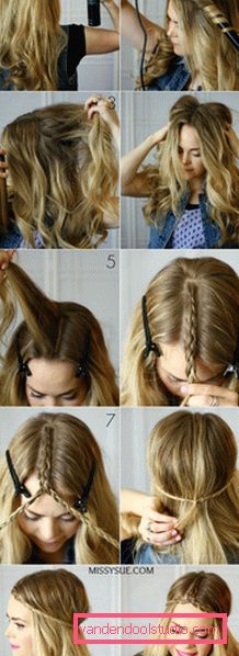 Acconciatura Boho con trecce