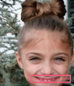 Arco - taglio di capelli per una ragazza in giardino per 5 minuti di luce bella Acconciature per ragazze in giardino in 5 minuti