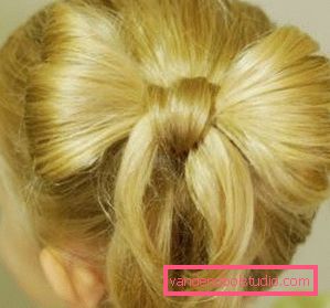 Arco - taglio di capelli per una ragazza in giardino per 5 minuti di luce bella Acconciature per ragazze in giardino in 5 minuti