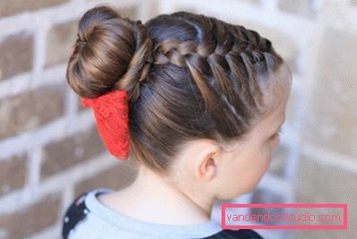 Acconciature per ragazze a scuola - semplice