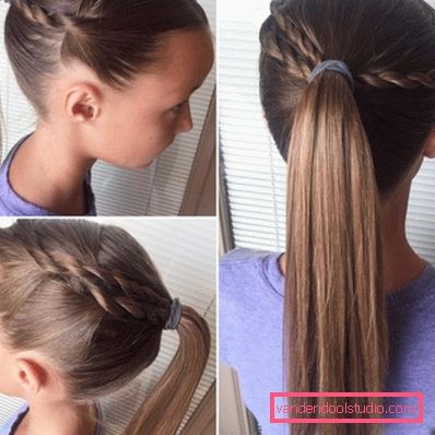 Acconciature per ragazze a scuola - semplice