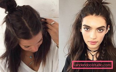 Acconciature per ragazze a scuola - semplice