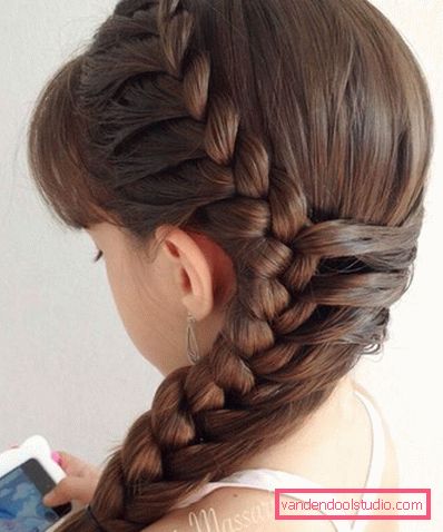 Acconciature per ragazze a scuola - semplice