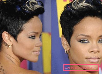 Rihanna con riccioli Rihanna con riccioli