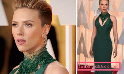 Scarlett Johansson con tempie rasate Scarlett Johansson con tempie rasate