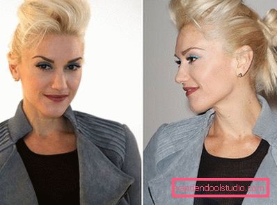 Gwen Stefani con bouffant alla moda Gwen Stefani con bouffant alla moda