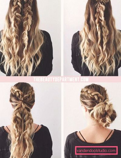Acconciature con trecce per capelli lunghi Acconciature con trecce per capelli lunghi