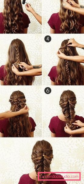 Acconciature con trecce per capelli lunghi Acconciature con trecce per capelli lunghi
