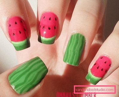 nail art all'anguria nail art all'anguria