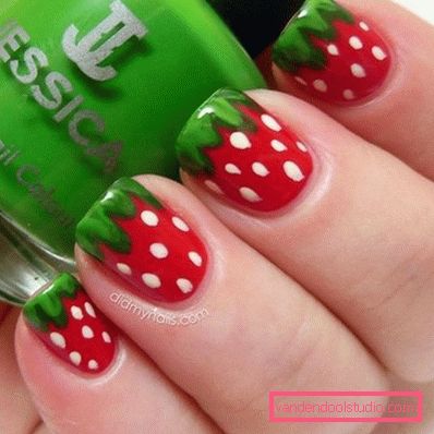 bella manicure alla fragola bella manicure alla fragola