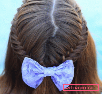Belle trecce per ragazze Trecce intrecciate diverse per le ragazze a passi