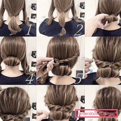 Una varietà di acconciature raccolte per capelli medi