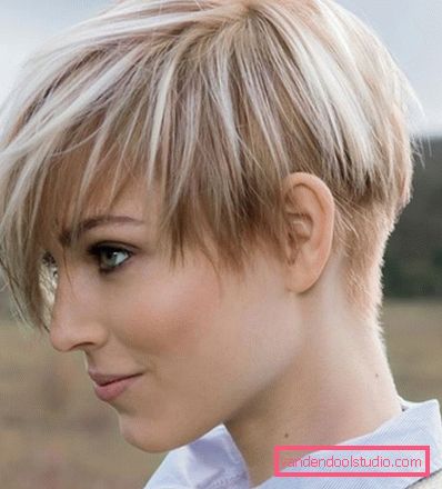 Taglio di capelli sotto il ragazzo Taglio di capelli varietà