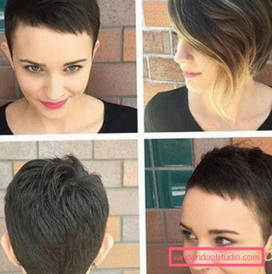 Taglio di capelli sotto il ragazzo Taglio di capelli varietà