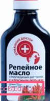 Olio per capelli di bardana