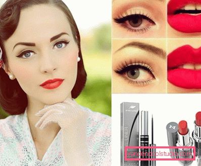ragazza con trucco retrò ragazza con trucco retrò