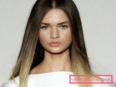 Bella colorazione dei capelli per le brune ombre La più bella tintura per capelli scuri e chiari