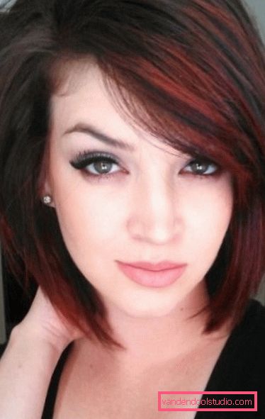 Bella colorazione dei capelli per le brune ombre La più bella tintura per capelli scuri e chiari