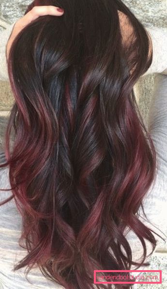 Bella colorazione dei capelli per i blajazh brune La più bella tintura per capelli scuri e chiari