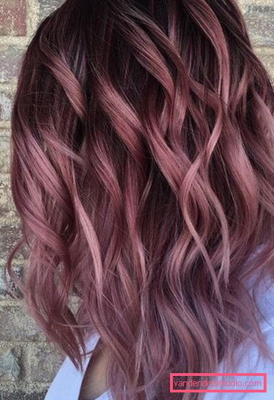 Bella colorazione dei capelli per i blajazh brune La più bella tintura per capelli scuri e chiari