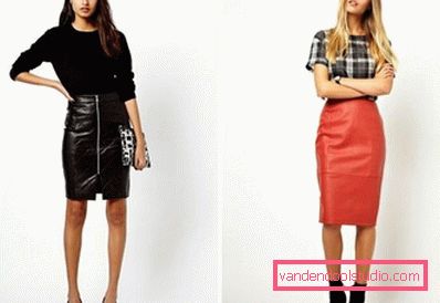 Gonne eleganti in pelle 2019-2020 anni