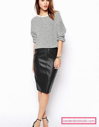 Gonne eleganti in pelle 2019-2020 anni