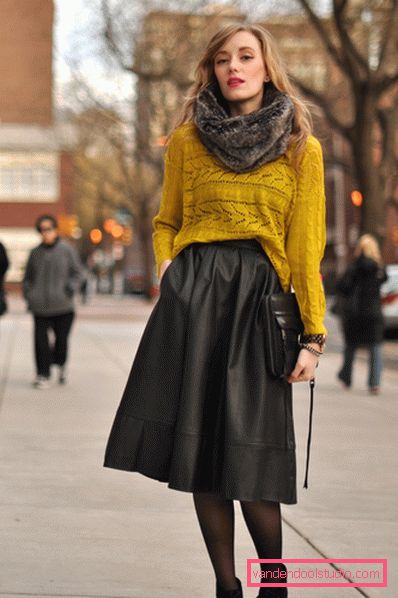 Gonne eleganti in pelle 2019-2020 anni