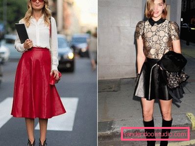 Gonne eleganti in pelle 2019-2020 anni