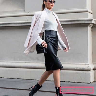 Gonne eleganti in pelle 2019-2020 anni
