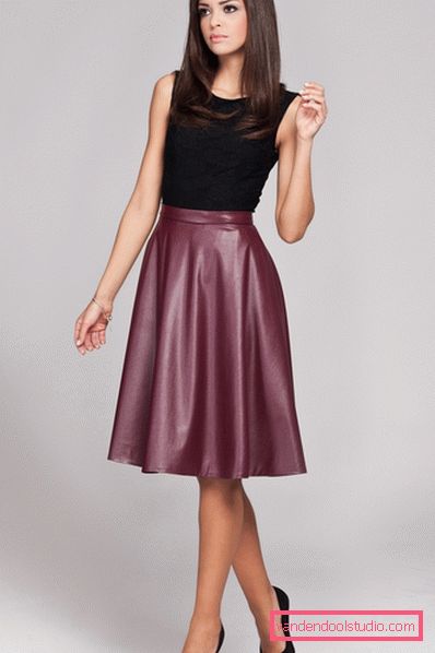 Gonne eleganti in pelle 2019-2020 anni