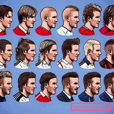 Le acconciature più alla moda di David Beckham