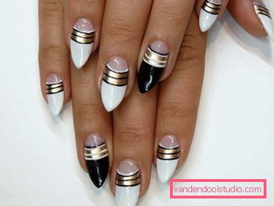 Manicure bianca alla moda
