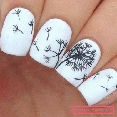 Manicure bianca alla moda