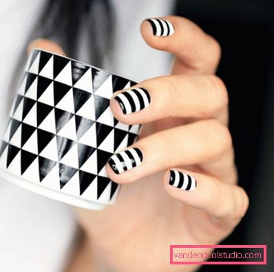 Manicure bianca alla moda