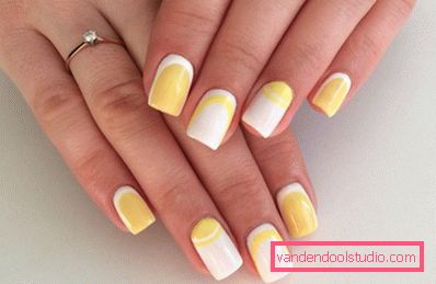 Manicure bianca alla moda